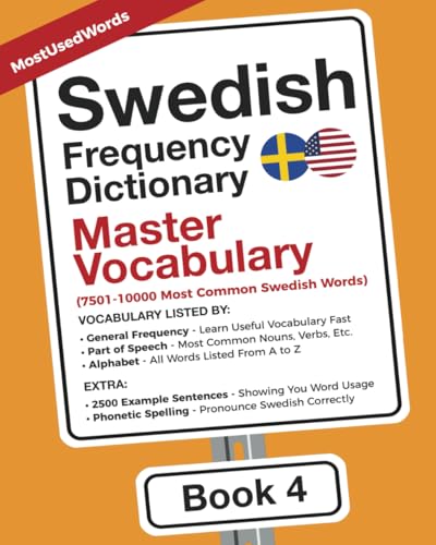 Swedish Frequency Dictionary - Master Vocabulary: 7501-10000 Most Common Swedish Words