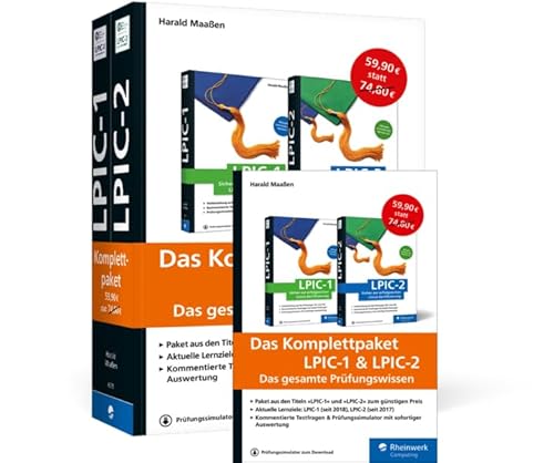 Das Komplettpaket LPIC-1 & LPIC-2: Das gesamte Prüfungswissen von Rheinwerk