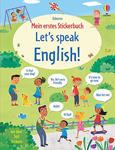 Mein erstes Stickerbuch: Let's speak English! (Meine ersten Stickerbücher) von Usborne