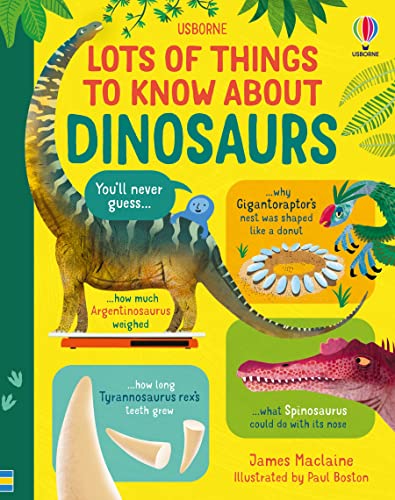 Lots of Things to Know About Dinosaurs von Usborne GB
