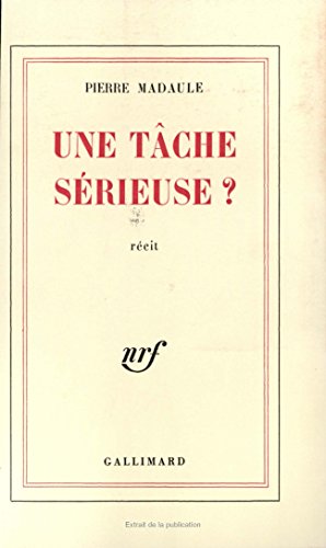 Une tâche sérieuse ?
