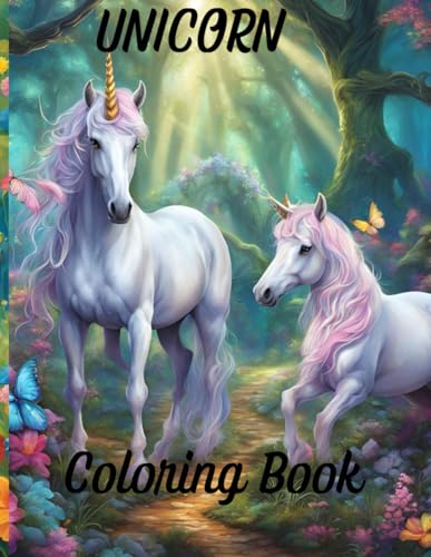 Unicorn coloring book von Independently published