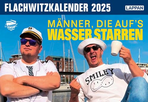 Männer, die aufs Wasser starren - Flachwitzkalender 2025: Tagesabreißkalender | Trockene Witze und Dad Jokes #mdaws