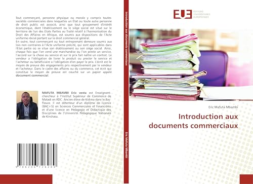 Introduction aux documents commerciaux: DE von Éditions universitaires européennes