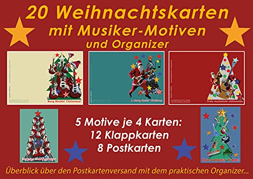 Magdalena & Jörg Sieghart: 20 frische Musik-Weihnachtskarten mit Organizer Magdalena & Jörg Sieghart: 20 frische Musik-Weihnachtskarten mit Organizer von Tunesday Records & Publishing
