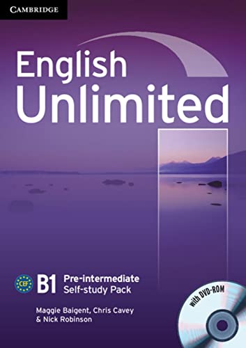 English Unlimited B1 Pre-intermediate: Self-study Pack with DVD-ROM
