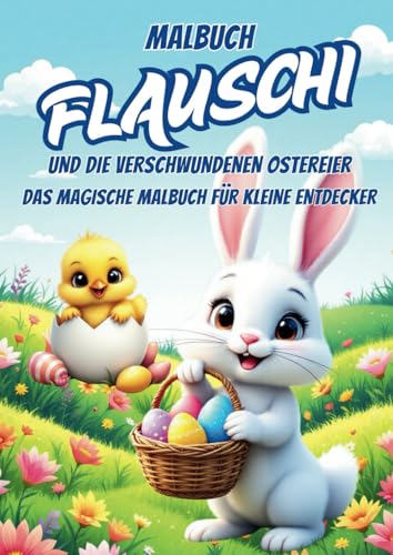 Flauschi & die verschwundenen Ostereier – Oster Malbuch für Kinder ab 4 Jahren mit Ausmalbildern: Zauberhaftes Kindermalbuch zu Ostern mit niedlichen ... Oster-Fakten, Mitmach-Seiten & Urkunde von Independently published