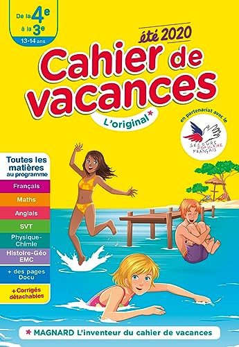 Cahier de vacances 2020, de la 4e vers la 3e: Toutes les matières von MAGNARD