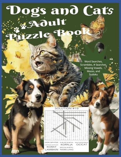 Dogs and Cats Adult Puzzle Book von Primedia eLaunch LLC