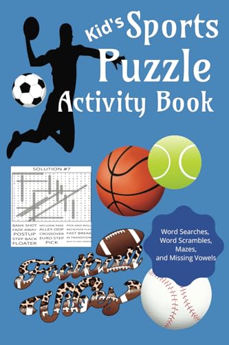 Kid's Sports Puzzle Activity Book