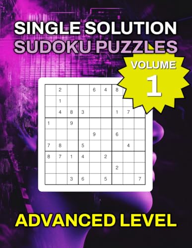 Single Solution Sudoku Puzzles Advanced Level Volume 1 – 40 Complex Puzzles to Master Your Skills von Independently published