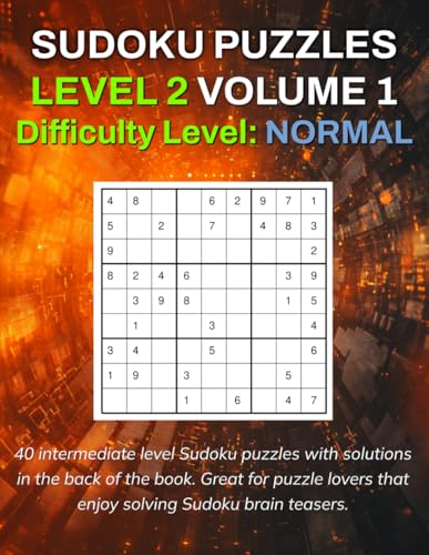 Sudoku Puzzles Level 2 Volume 1: Difficulty Level - Normal von Independently published