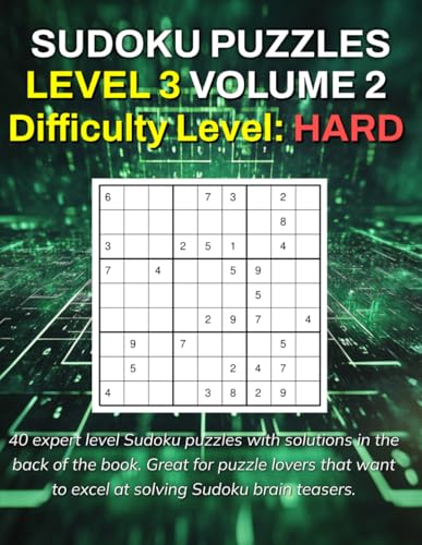 Sudoku Puzzles Level 3 Volume 2: Difficulty Level - Hard von Independently published