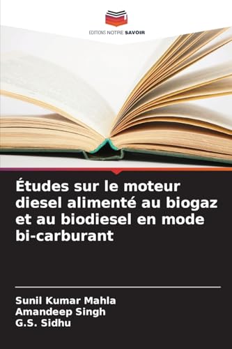 Études sur le moteur diesel alimenté au biogaz et au biodiesel en mode bi-carburant