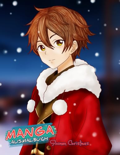 Manga Ausmalbuch Shonen Christmas: von SanmahPicture