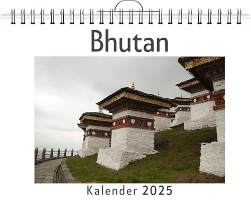 Bhutan - (Wandkalender 2025, Kalender DIN A4 quer, Monatskalender im Querformat mit Kalendarium, das perfekte Geschenk) von FlipFlop