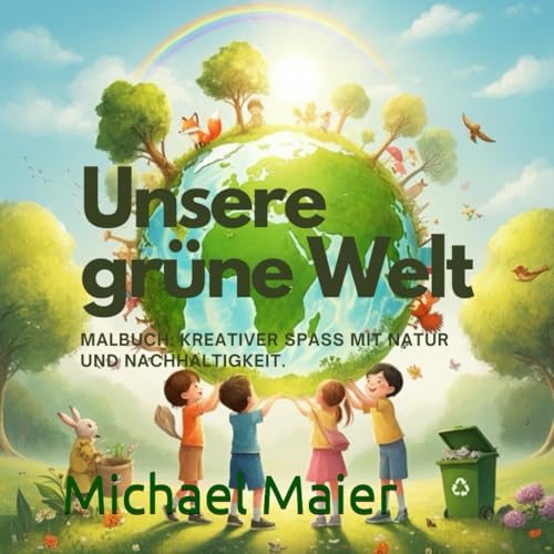 Unsere grüne Welt: Malbuch: Kreativer Spaß mit Natur und Nachhaltigkeit. von Independently published