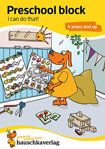 Kindergarten Activity Book from age 4 years - Starting school Activity Book - for kids, boy and girl: Colourful puzzle block - fun educational ... for kindergarten and preschool, Band 730) von Hauschka Verlag