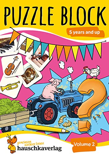 Puzzle Activity Book from 5 Years - Volume 2: Colourful Preschool Activity Books with Puzzle Fun - Labyrinth, Sudoku, Search and Find Books for ... & Logical Thinking: Puzzle Activity Books