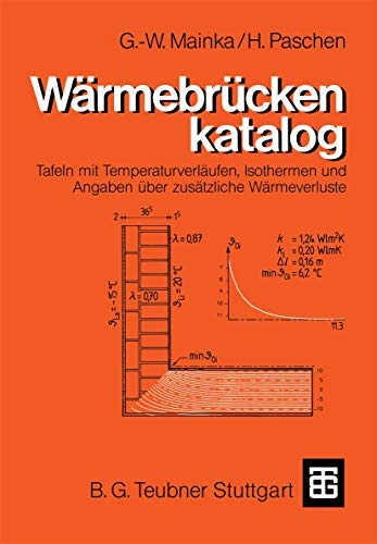 Wärmebrückenkatalog: Tafeln mit Temperaturverläufen, Isothermen und Angaben über zusätzliche Wärmeverluste Wärmebrückenkatalog: Tafeln mit Temperaturverläufen, Isothermen und Angaben über zusätzliche Wärmeverluste