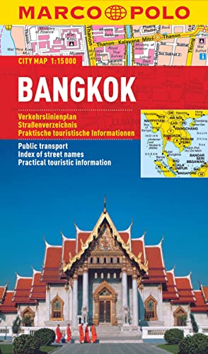 MARCO POLO Cityplan Bangkok 1:15.000: Verkehrslinienplan, Straßenverzeichnis, Praktische touristische Informationen