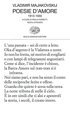 Poesie d'amore 1913-1930. Testo russo a fronte (Collezione di poesia)