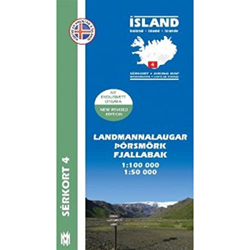 Landmannalaugar - Porsmörk, Fjallabak 1 : 100 000: Spezialkarte