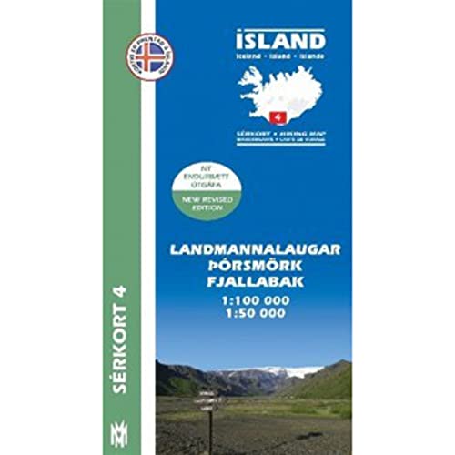 Island Serkort 04 Landmannalaugar - Porsmörk 1 : 100 000: Spezialkarte