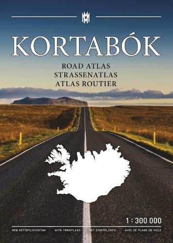 Island - Autoatlas 1:300 000: 1:300000 (Iceland Road Atlas 1:300 000 Kortabok 2021-23 - comprehensive edition)