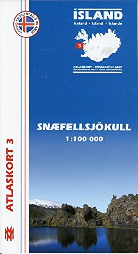 Atlaskort 03 Snaefells 1 : 100 000 von Mál og menning