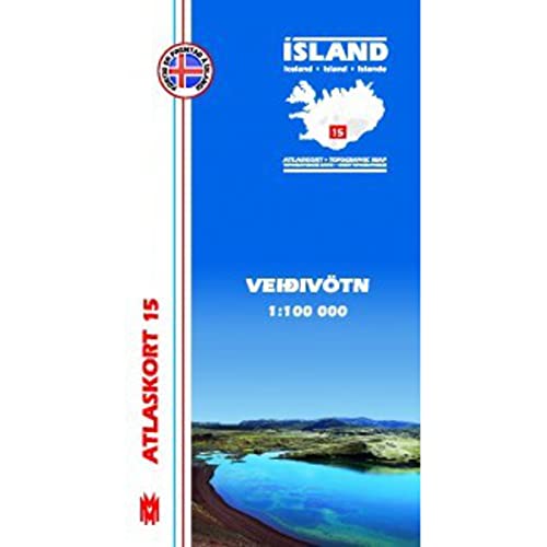 Island Atlaskort 15 Veidivötn 1:100.000