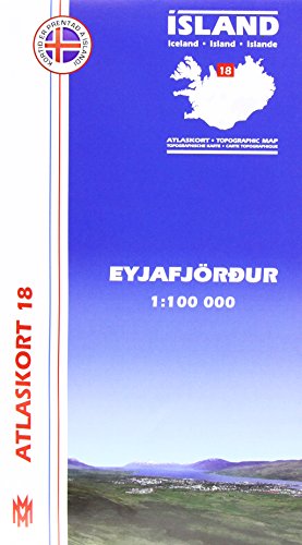 Atlaskort 18: Eyjafjördur 1:100.000 Atlaskort 18: Eyjafjördur 1:100.000 von Ml og menning