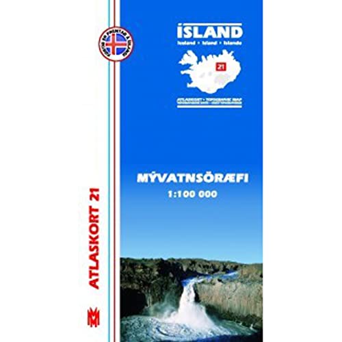 Atlaskort 21: Myvatnsöræfi 1:100.000 von Mal og menning