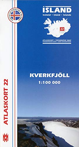 Atlaskort 22: Kverkfjöll 1:100.000 Atlaskort 22: Kverkfjöll 1:100.000 von Mal og menning