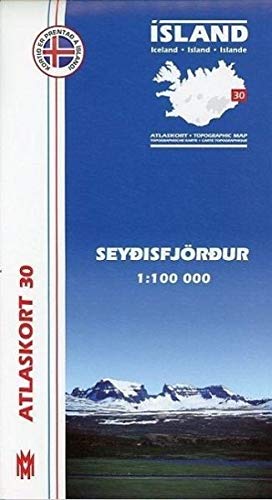 Atlaskort 30: Seydisfjördur 1:100.000