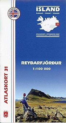 Atlaskort 31: Reydarfjördur 1:100.000