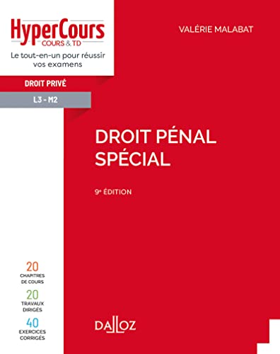 Droit pénal spécial 9ed von DALLOZ