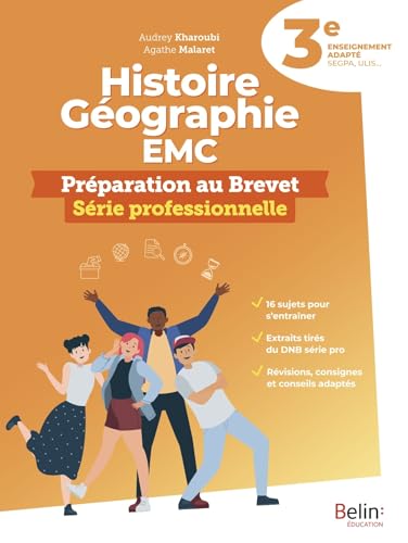 Histoire-Géographie EMC 3e - Préparation au brevet von BELIN EDUCATION