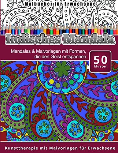 Malbucher fur Erwachsene Indisches Mandala von Createspace Independent Publishing Platform