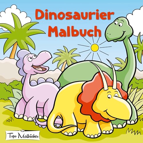 Dinosaurier Malbuch: Malbuch für Kinder ab 4 Jahren
