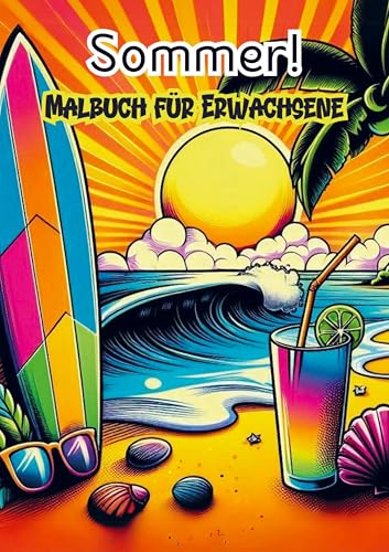 Malbuch fùr Erwachsene - Sommer!: Malseite (25 Stk.) für Erwachsene von Bookmundo