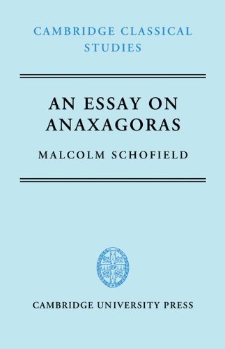 An Essay on Anaxagoras (Cambridge Classical Studies) von Cambridge University Press