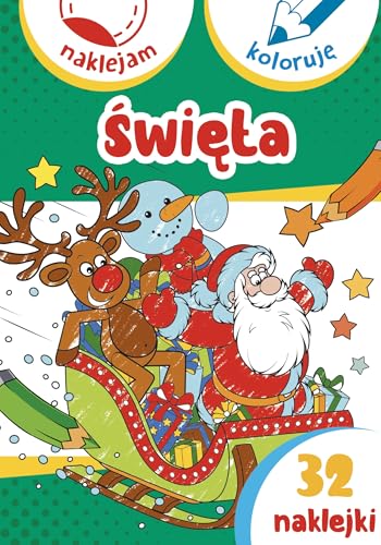 Święta. Naklejam i koloruję von Olesiejuk
