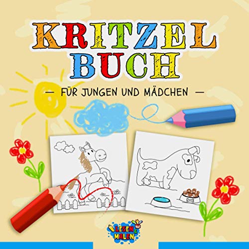 Kritzelbuch für Jungen und Mädchen: Kritzelmalbuch ab 2 Jahren / Beschäftigungsbuch für Kinder (Vorlesen und Malen) von Independently published