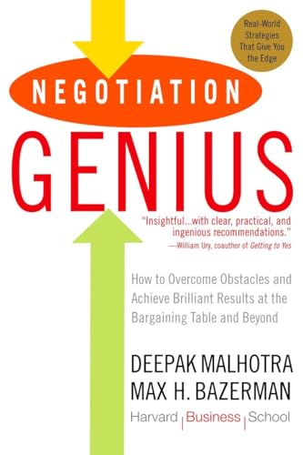 Negotiation Genius: How to Overcome Obstacles and Achieve Brilliant Results at the Bargaining Table and Beyond von Bantam