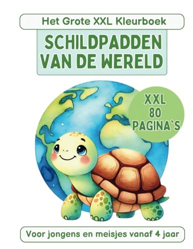 Het Grote XXL Kleurboek voor kinderen vanaf 4 jaar Schildpadden van de Wereld 80 Soorten om te Ontdekken en In te Kleuren!: 80 Pagina's Met Griekse ... jongens en meisjes (My XXL Colouring Book) von Independently published
