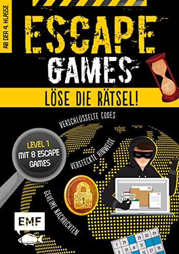 Escape Games Level 1 (gelb) – Löse die Rätsel! – 8 Escape Games ab der 4. Klasse: Mit verschlüsselten Codes, versteckten Hinweisen und geheimen Nachrichten von Edition Michael Fischer