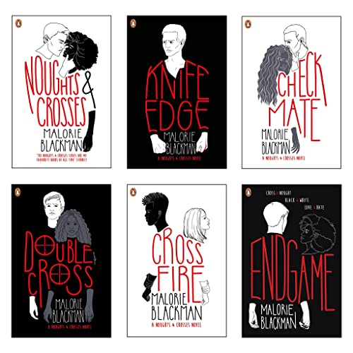 Noughts and Crosses Collection 6 Books Set By Malorie Blackman (Noughts and Crosses, Knife Edge, Checkmate, Double Cross, Crossfire, Endgame)