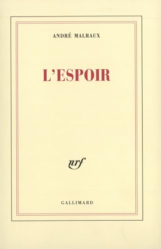 L'Espoir von GALLIMARD