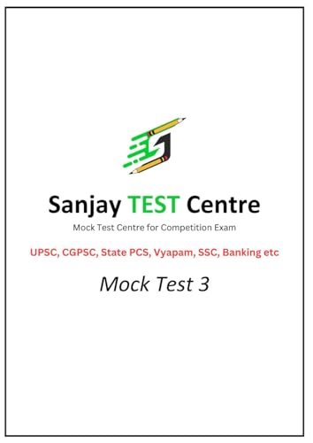 Sanjay Test Centre: Mock Test 3 (Mock Test 1) von Independently published